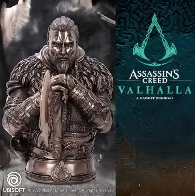 Figurine assassin creed valhalla eivor bust bronz